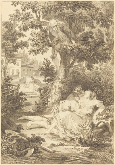 La gageure des trois commères : Le poirier - after Jean Baptiste Mallet