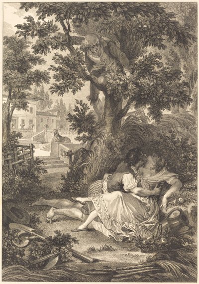 La gageure des trois commères: Le poirier - after Jean Baptiste Mallet