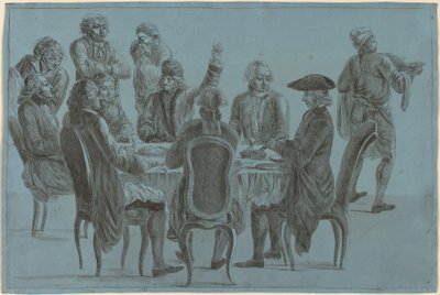 Le Repas des philosophes - after Jean Huber