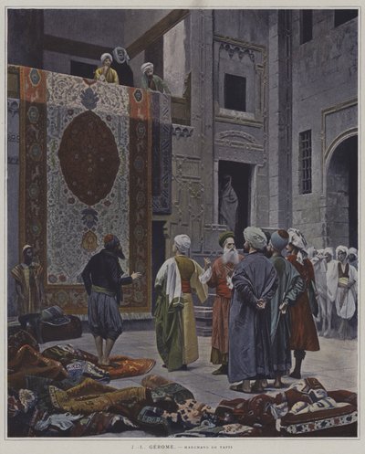 Marchand de Tapis au Caire - after Jean Leon Gerome