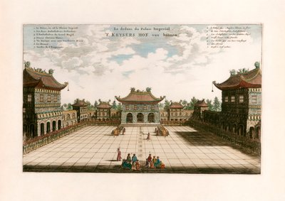 Palais impérial, Pékin, Chine - after Johannes Nieuhof