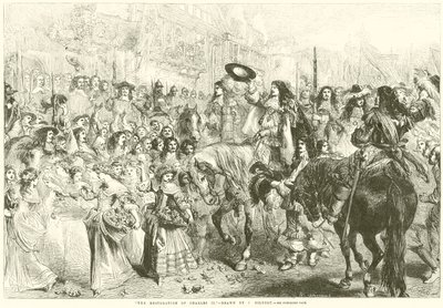 La Restauration de Charles II - after John Gilbert