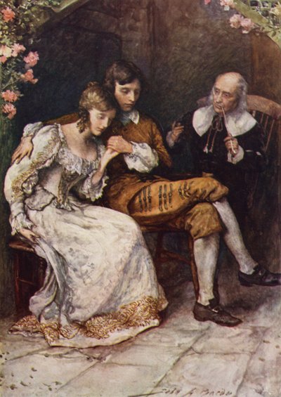À la porte du maître - after John Henry Frederick Bacon