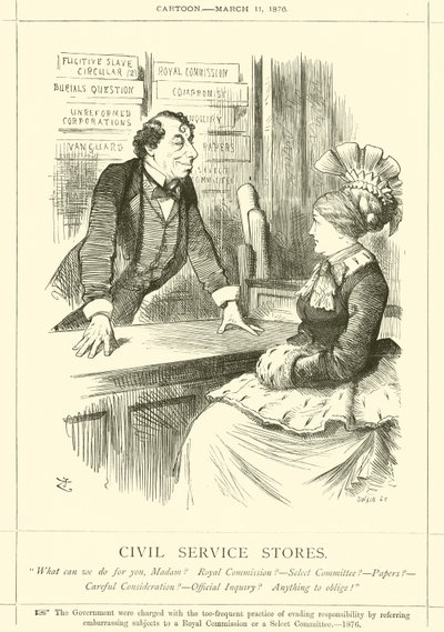 Magasins de la fonction publique - after John Tenniel