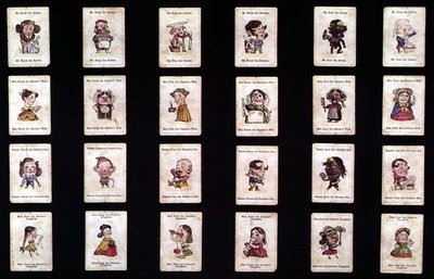 Familles heureuses, jeu de cartes, basé sur des dessins de John Tenniel, vers 1860 - after John Tenniel