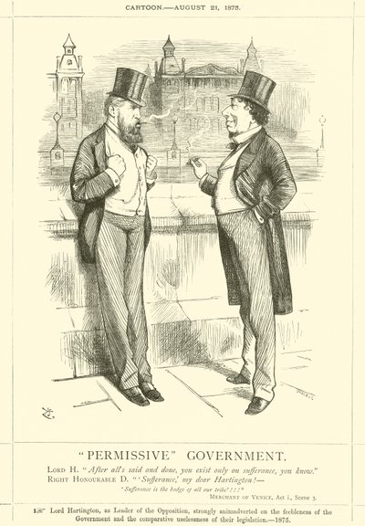 Gouvernement permissif - after John Tenniel