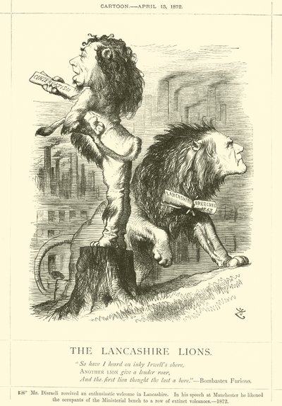 Les lions du Lancashire - after John Tenniel