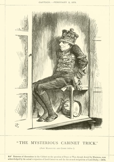 Le tour de cabinet mystérieux - after John Tenniel