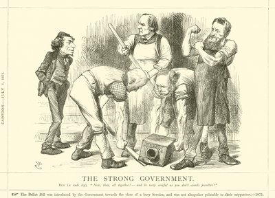 Le gouvernement fort - after John Tenniel