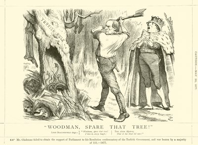 Bûcheron, épargne cet arbre! - after John Tenniel