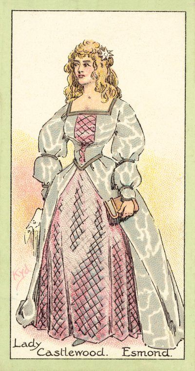 Lady Castlewood, Esmond - after Joseph Clayton Clarke