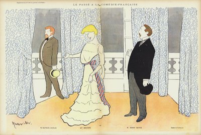 Acteurs apparaissant dans Le Passé à la Comédie-Française, illustration pour Le Rire - after Leonetto Cappiello