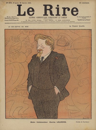 Charles Leandre, Illustration pour Le Rire - after Leonetto Cappiello