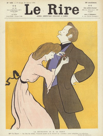 La décoration de M. le Bargy. Illustration pour Le Rire - after Leonetto Cappiello