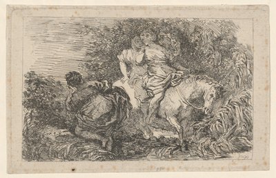 La fuite de Cloélie - after Livio Mehus Jean Honoré Fragonard