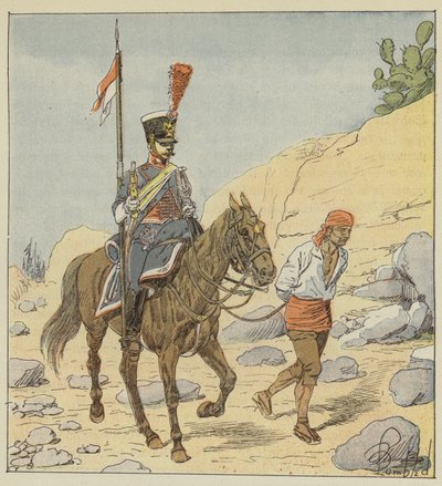 Armée française en Espagne, Lancier-gendarme, 1811 - after Louis Charles Bombled