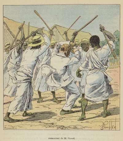 Assassinat de M. Grand - after Louis Charles Bombled