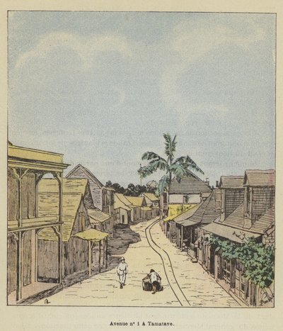 Avenue no 1 à Tamatave - after Louis Charles Bombled
