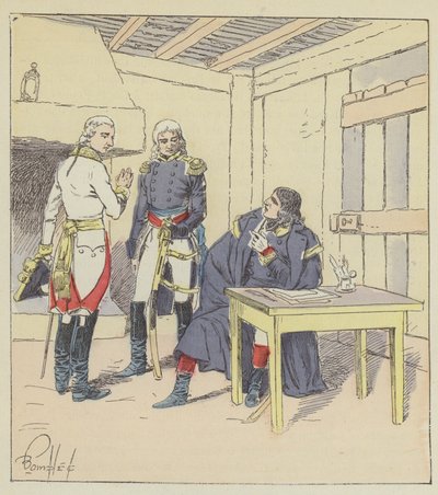Bonaparte, Serurier et Klenau à Roverbello - after Louis Charles Bombled