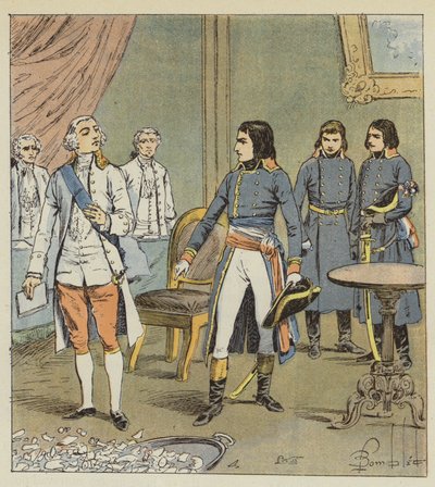 Bonaparte et le comte de Cobentzel - after Louis Charles Bombled