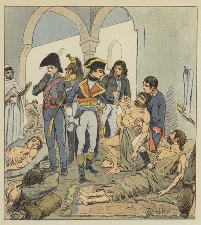Bonaparte visite les pestiférés de Jaffa - after Louis Charles Bombled