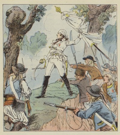 Charette est le véritable héros de la guerre de Vendée - after Louis Charles Bombled