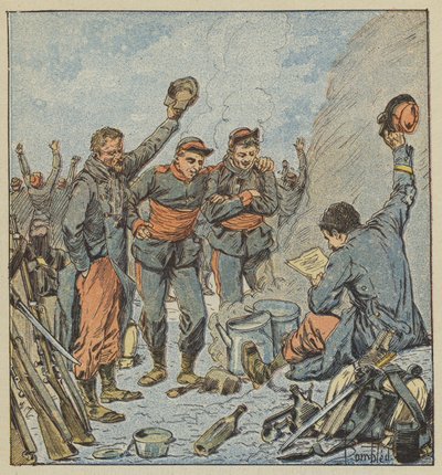 Enthousiasme des troupes à l