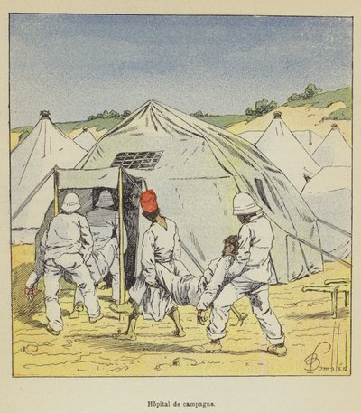Hôpital de campagne - after Louis Charles Bombled