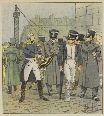 Je le vis recevoir des leçons qui eussent fait rougir - after Louis Charles Bombled