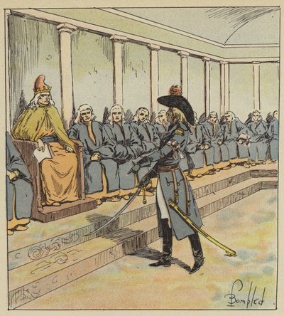 Junot menace le sénat de Venise - after Louis Charles Bombled