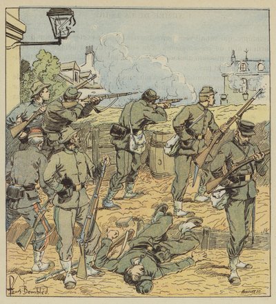 La barricade de la rue de Chartres - after Louis Charles Bombled