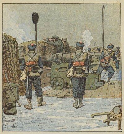 La batterie de marine de Chevilly - after Louis Charles Bombled
