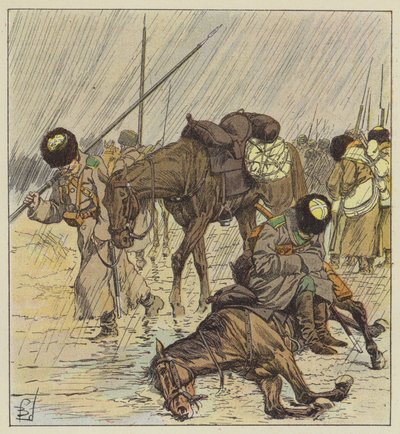 La pluie - after Louis Charles Bombled