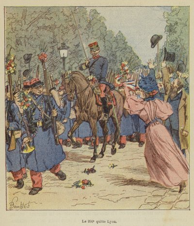 Le 200e quitte Lyon - after Louis Charles Bombled