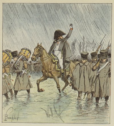Le débordement surprit les troupes en pleine opération - after Louis Charles Bombled