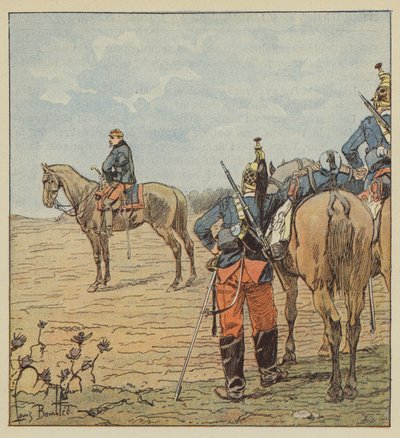 Le général Barry la veille de Coulmiers - after Louis Charles Bombled