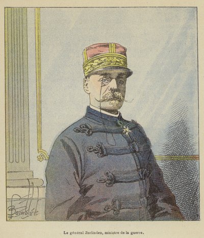 Le général Zurlinden, ministre de la guerre - after Louis Charles Bombled