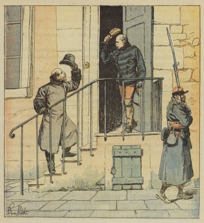 Le prince de Joinville et le général des Pallières - after Louis Charles Bombled