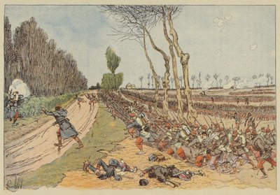Les Français enlèvent le parc de Coulmiers - after Louis Charles Bombled