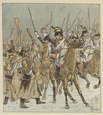 Les cuirassiers de Doumerc font 1,800 Russes prisonniers - after Louis Charles Bombled