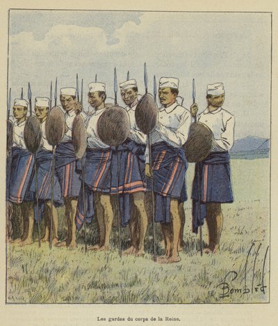 Les gardes du corps de la Reine - after Louis Charles Bombled