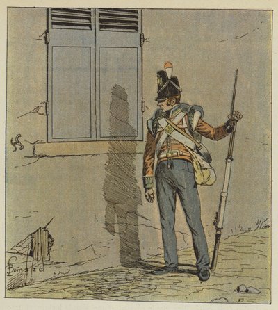 Les sentinelles seront postées la nuit à toucher la maison - after Louis Charles Bombled
