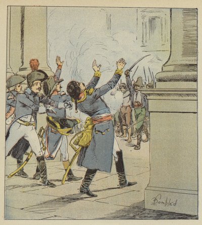 Mort de Duphot - after Louis Charles Bombled