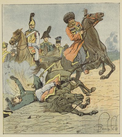 Mort de Moreau à Dresde, 1813, 26 août - after Louis Charles Bombled