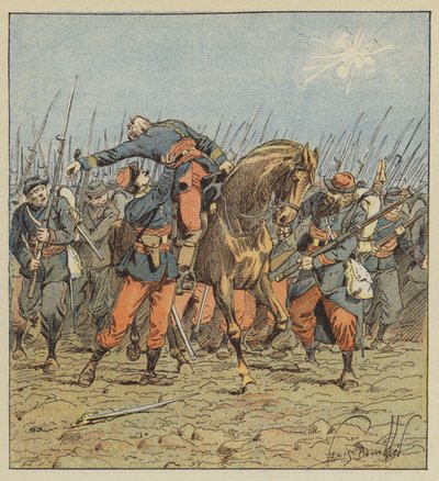Mort du colonel de Fonlongue - after Louis Charles Bombled