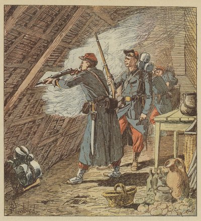 Un sergent de la légion étrangère met quatre-vingts hommes hors de combat - after Louis Charles Bombled