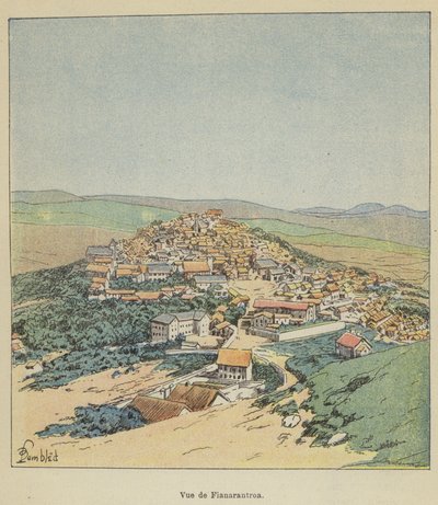 Vue de Fianarantsoa - after Louis Charles Bombled