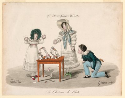 Le château de Cartes - after Louis Marie Lanté
