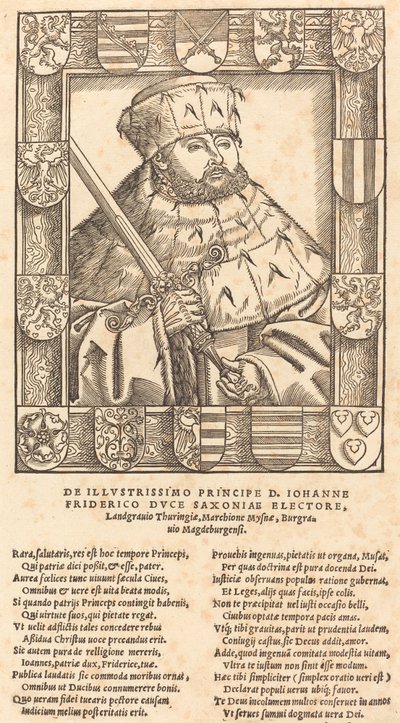 Jean Frédéric le Magnanime, en robes électorales - after Lucas Cranach the Younger