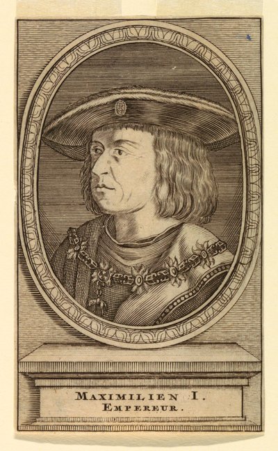 Portrait de Maximilien Ier (1459-1519) - after Lucas van Leyden